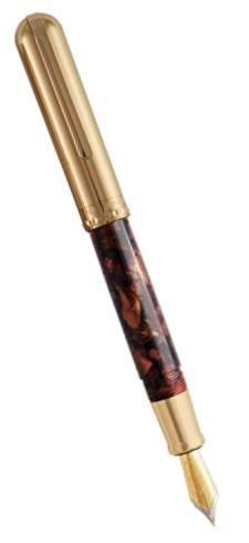Waterford Resin Fountain Pen, Tortoise And Gold (WF/560/TSG)