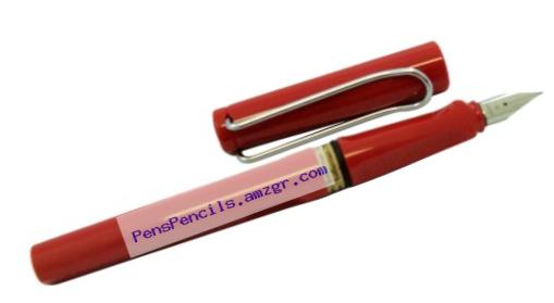 LAMY Safari Fountain Pen, Red Medium Nib (L16M)