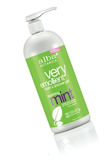 Alba Botanica Very Emollient, Sparkling Mint Bath & Shower Gel, 32 Ounce (Packaging May Vary)