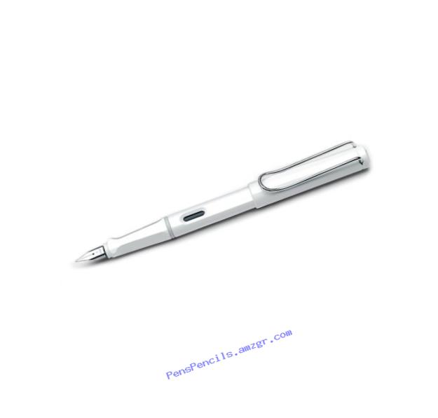 Lamy Safari White Fountain Pen - Fine Nib L19-WE-F