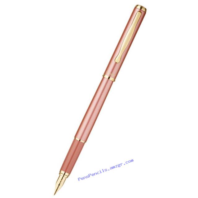 Pilot Cavalier Fine Nib Fountain Pen, Pink Body (FCA-3SR-P-F)
