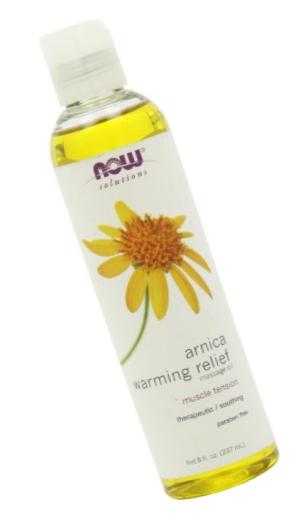 NOW Arnica Warming Relief Massage Oil,8-Ounce