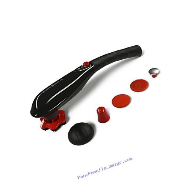 Pure-Wave CM7 Extreme Power Massager Body + Facial (Dual Mode) for Foot, Legs, Neck, Back, Shoulders (Black)