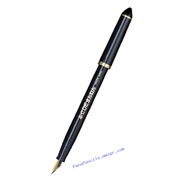 Sailor Fude De Mannen - Stroke Style Calligraphy Fountain Pen - Navy Blue - Nib Angle 40 Degrees (11-0127-740)