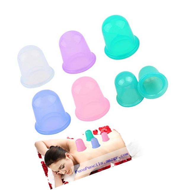 Imbuty Anti Cellulite Cupping Therapy Set Body Massage Cups includes 1 Soft and 1 Hard Cup, 3.8 Ounce