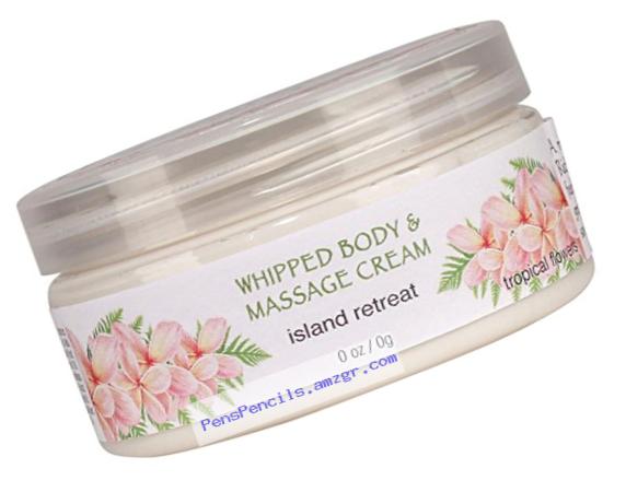 Spa...ah Massage and Whipped Body Cream - Island Retreat (Tropical Flowers) - 8 oz