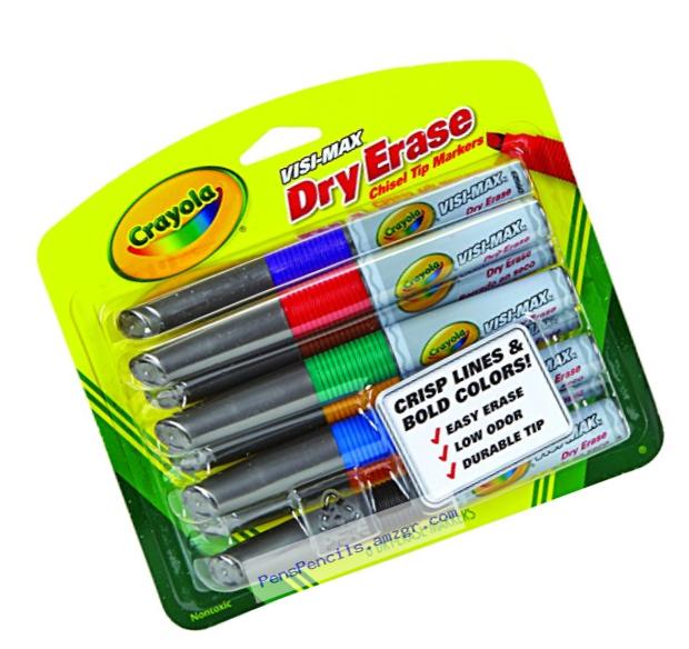 Crayola Dry Erase Markers (8 Count), Visimax BL